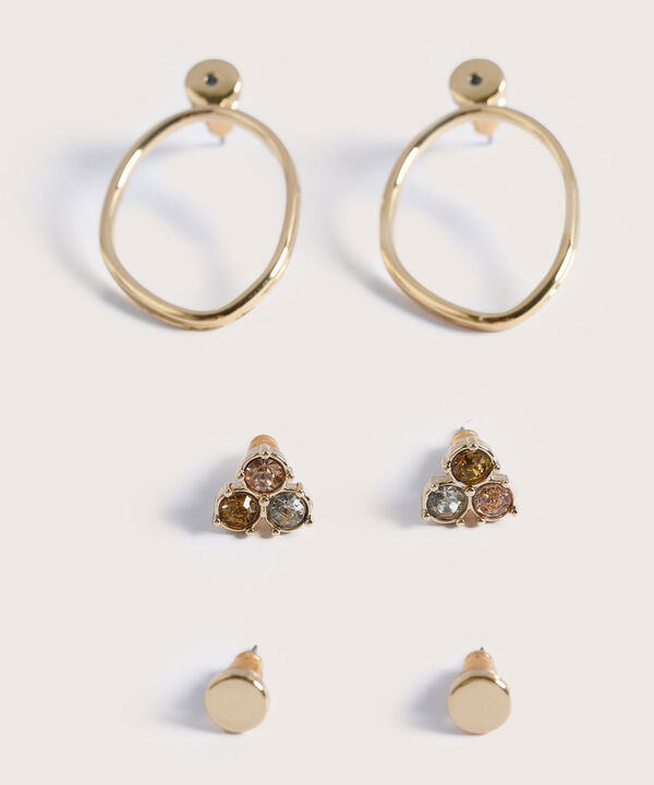 Aretes Set X3 Pares De Aretes