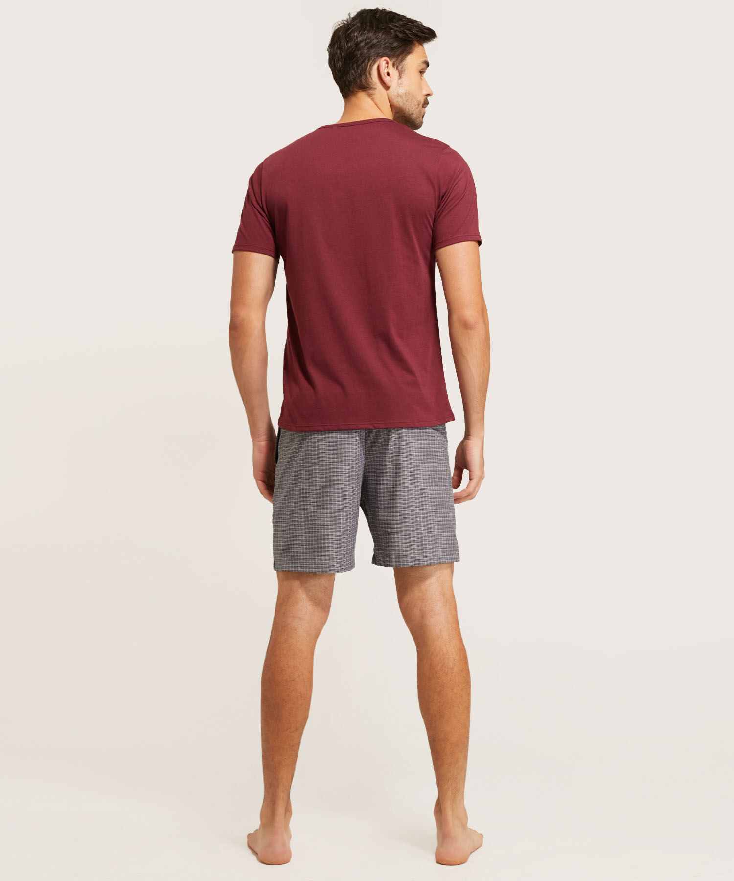 Pijama Camiseta Cuello Henley