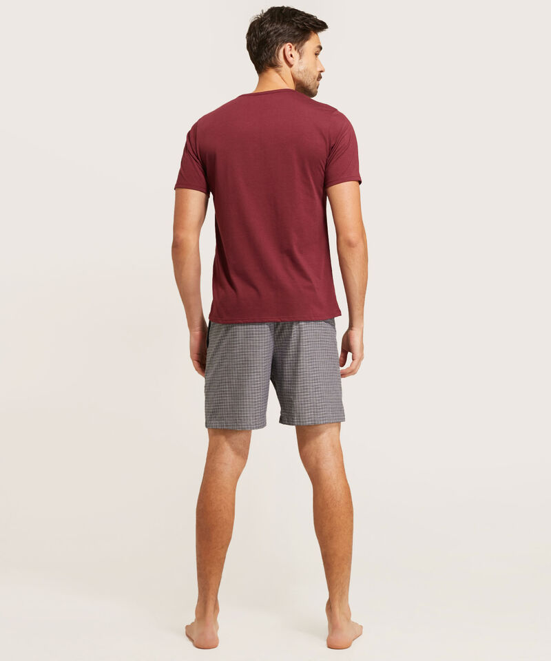 Pijama Camiseta Cuello Henley
