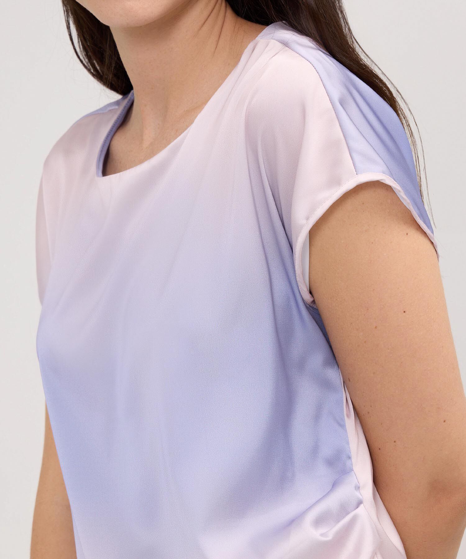 Blusa Estampada Satinada