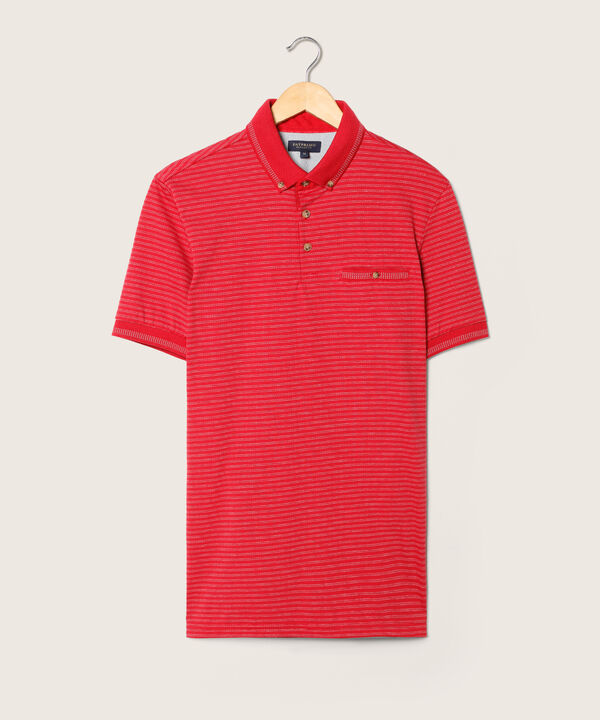 Polo Cuello Tejido Con Pechera Tejida