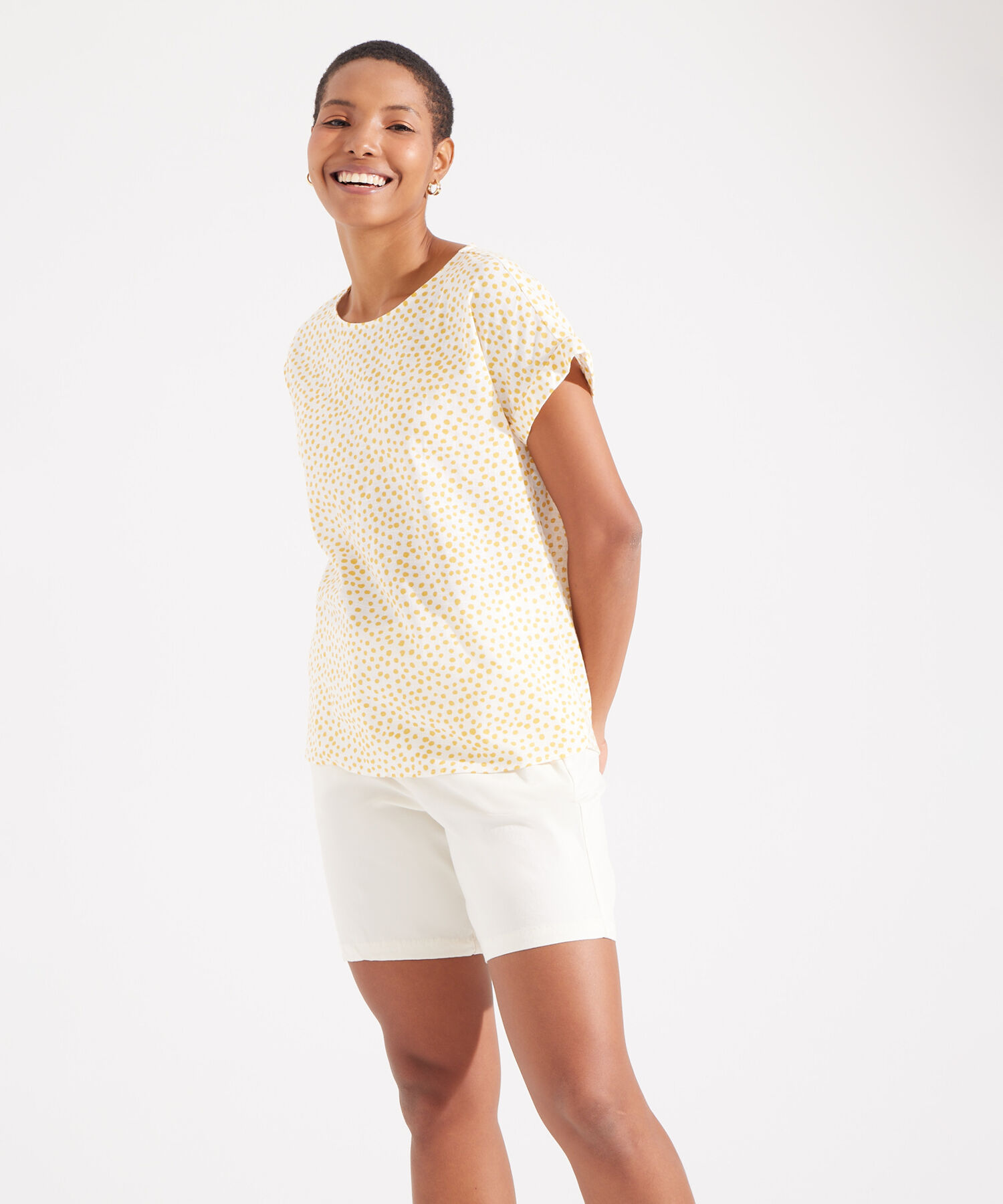 Blusa Manga Corta Estampada