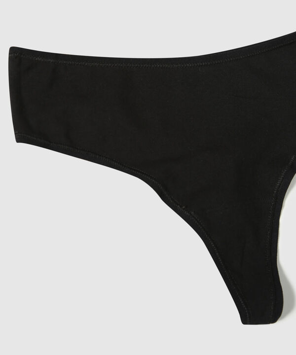 Panty Tanga Brasilera En Algodón image number null