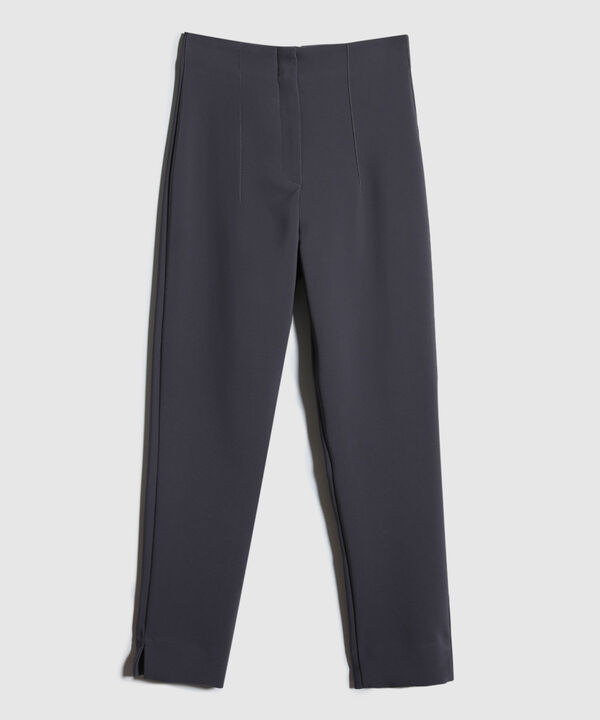Pantalon Tiro Alto Unicolor image number null