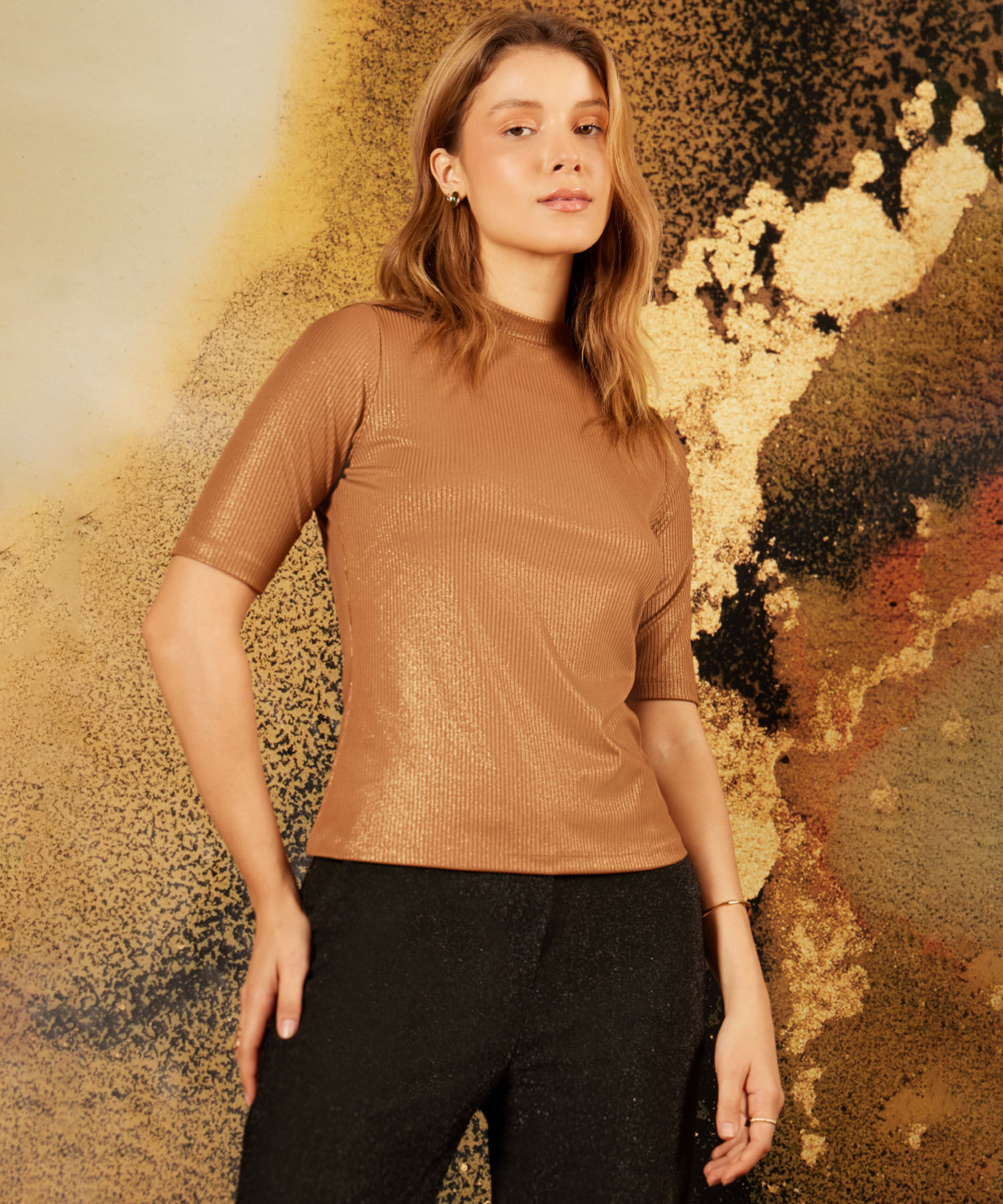 Camiseta Cuello Alto Unicolor Compra Online Patprimo