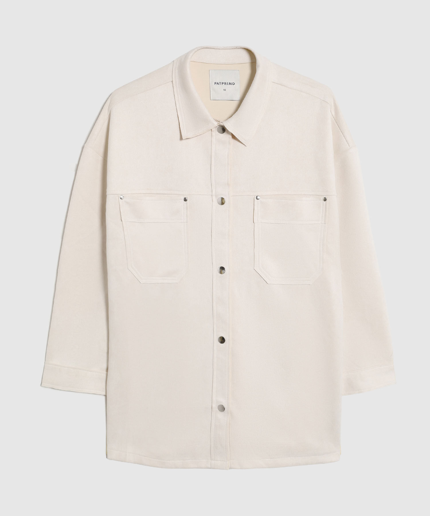 Chaqueta Tipo Sobrecamisa Con Bolsillos Mujer Curvy