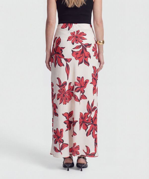 Falda Maxi de Corte Sesgado para Mujer