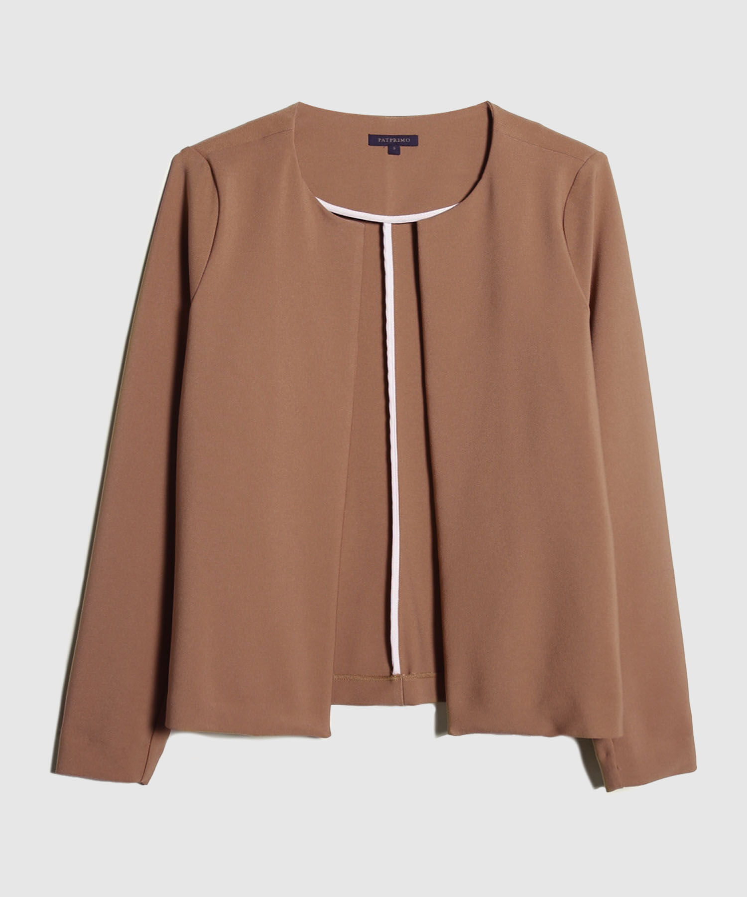 Saco Unicolor Tipo Blazer Desestructurado