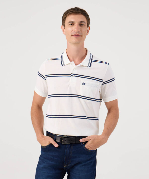 Polo Cuello Tejido A Rayas image number null