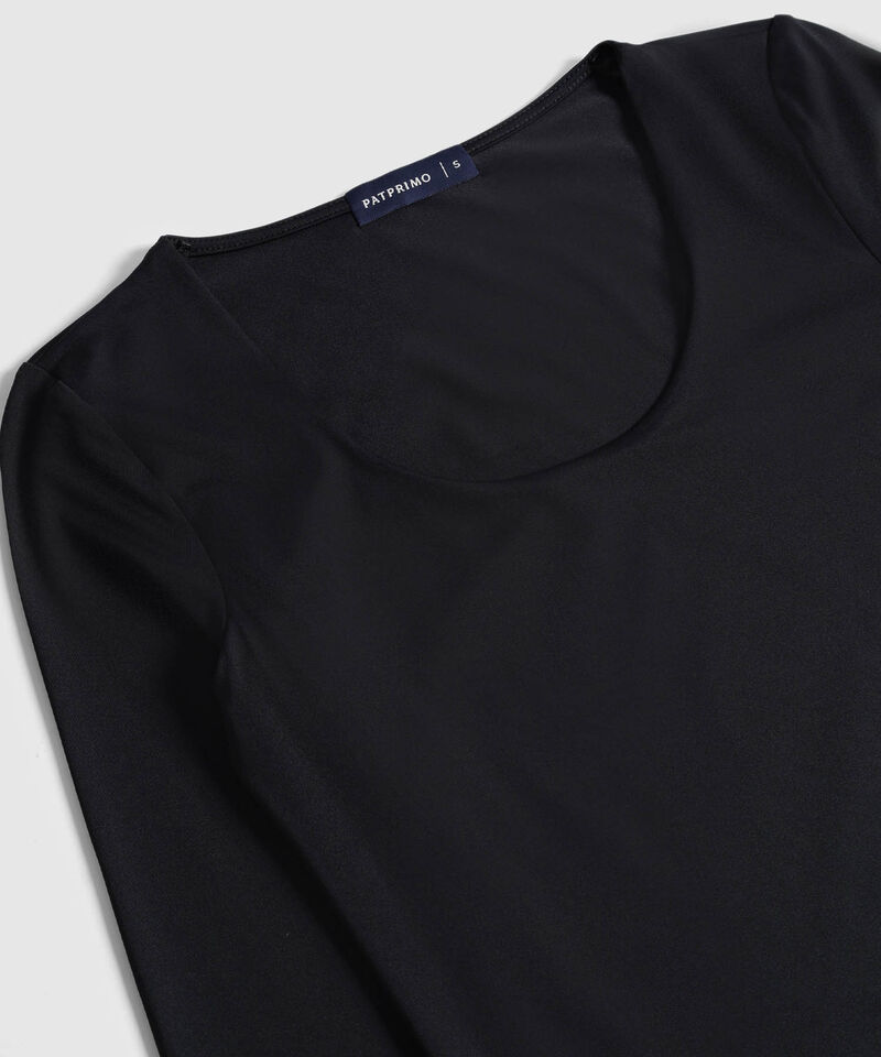 Camiseta B&aacute;sica Manga 3/4 Para Mujer