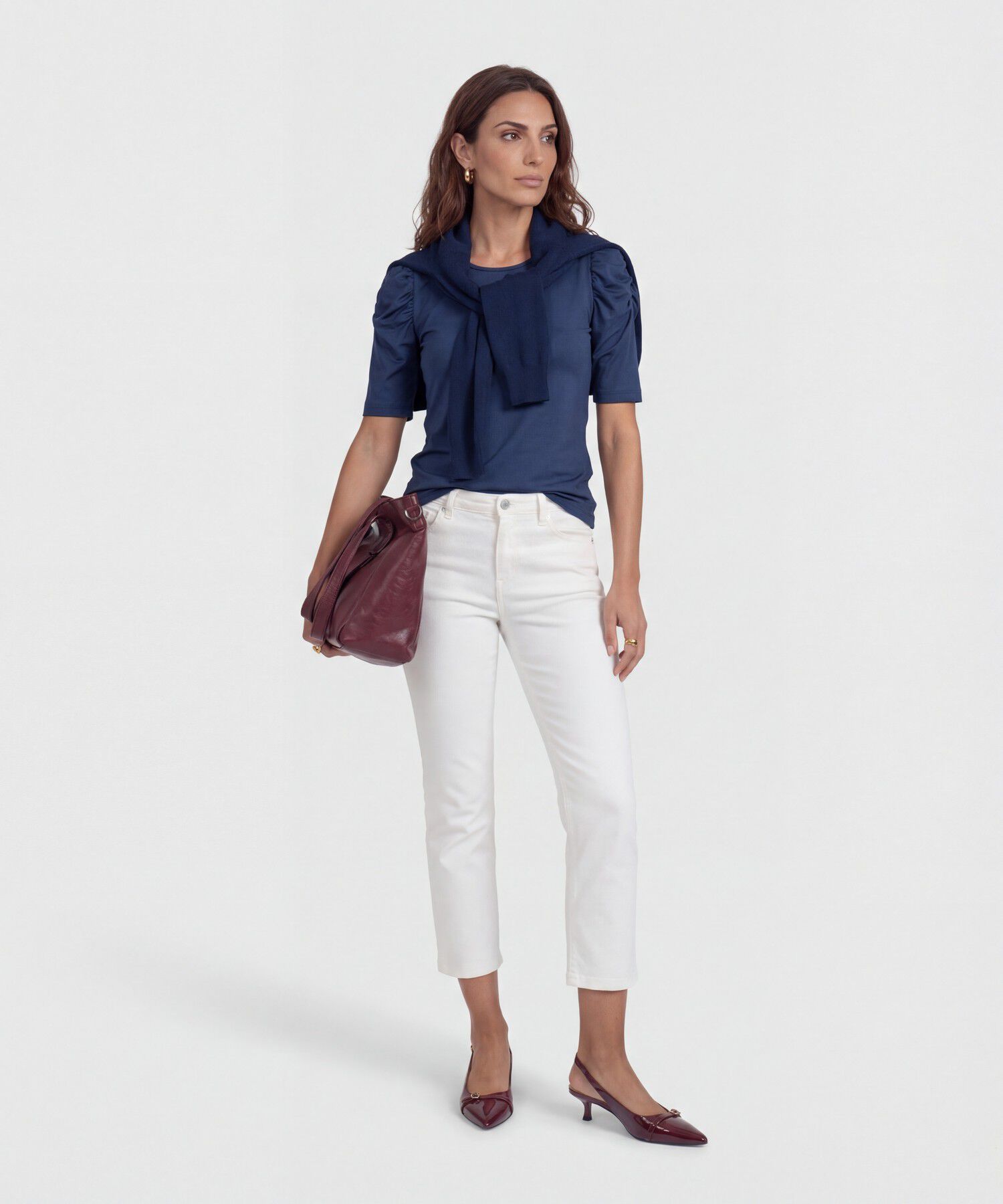 Camiseta con detalle en hombros 