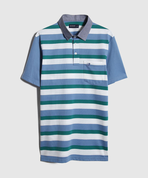 Polo Preteñida, Cuello Maquina Con Bolsillo