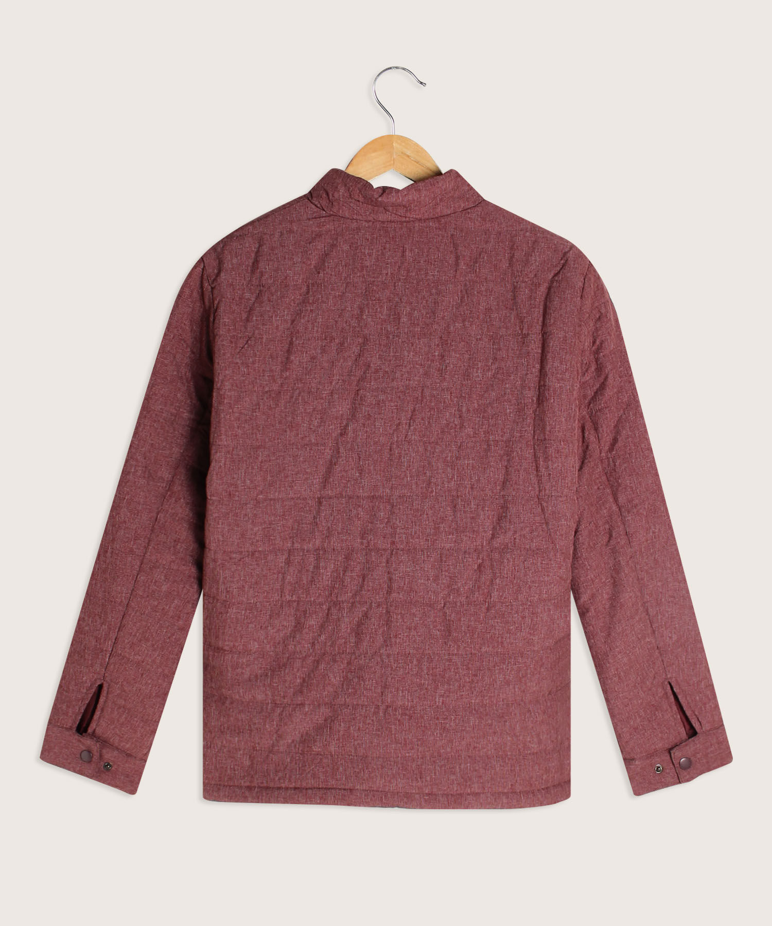 Chaqueta Acolchada Con Tejido Preteñido