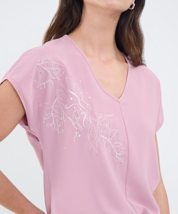 Blusa Manga Corta Texturizada image number null
