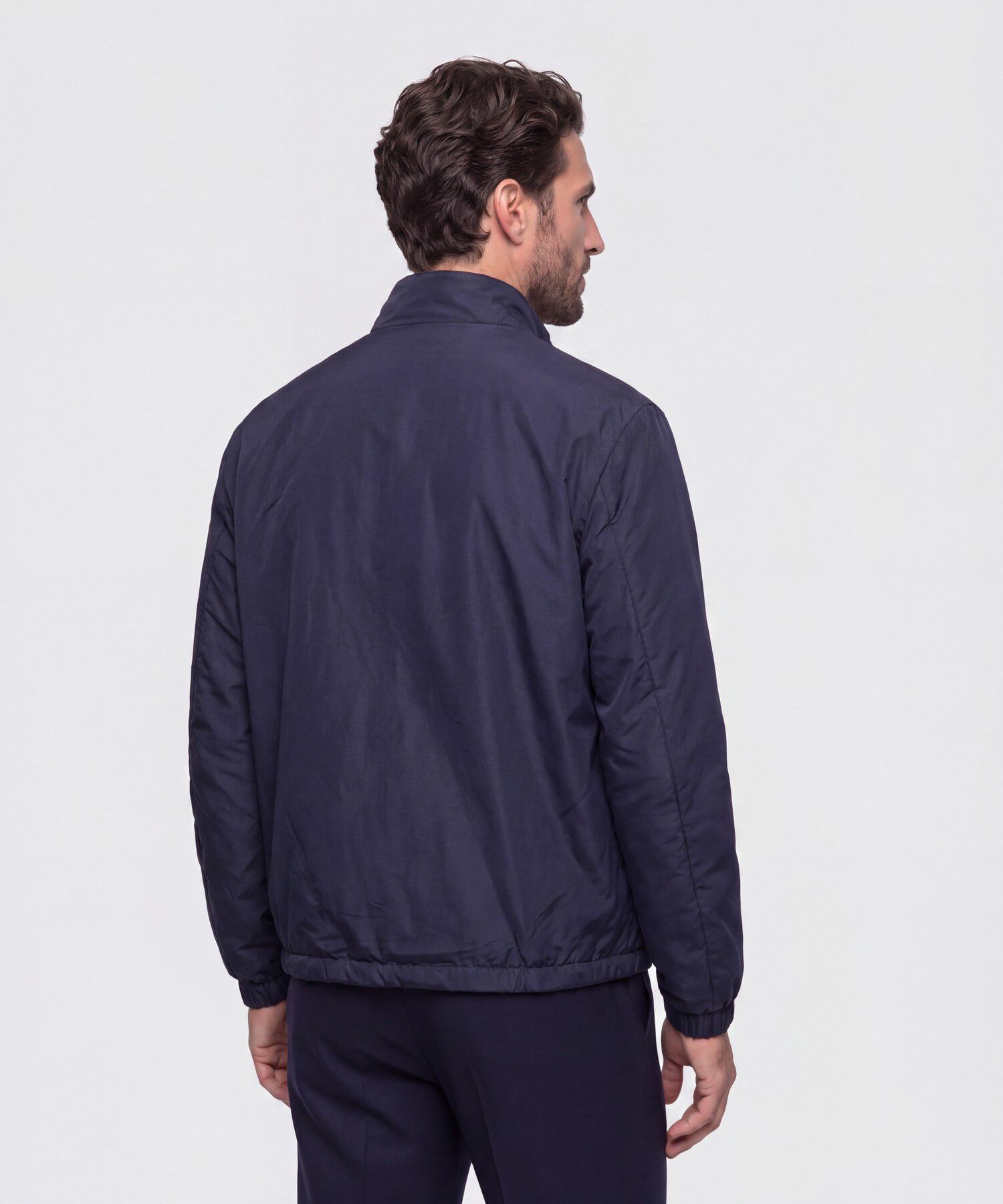 Chaqueta Doble Faz con Cuello Alto Hombre