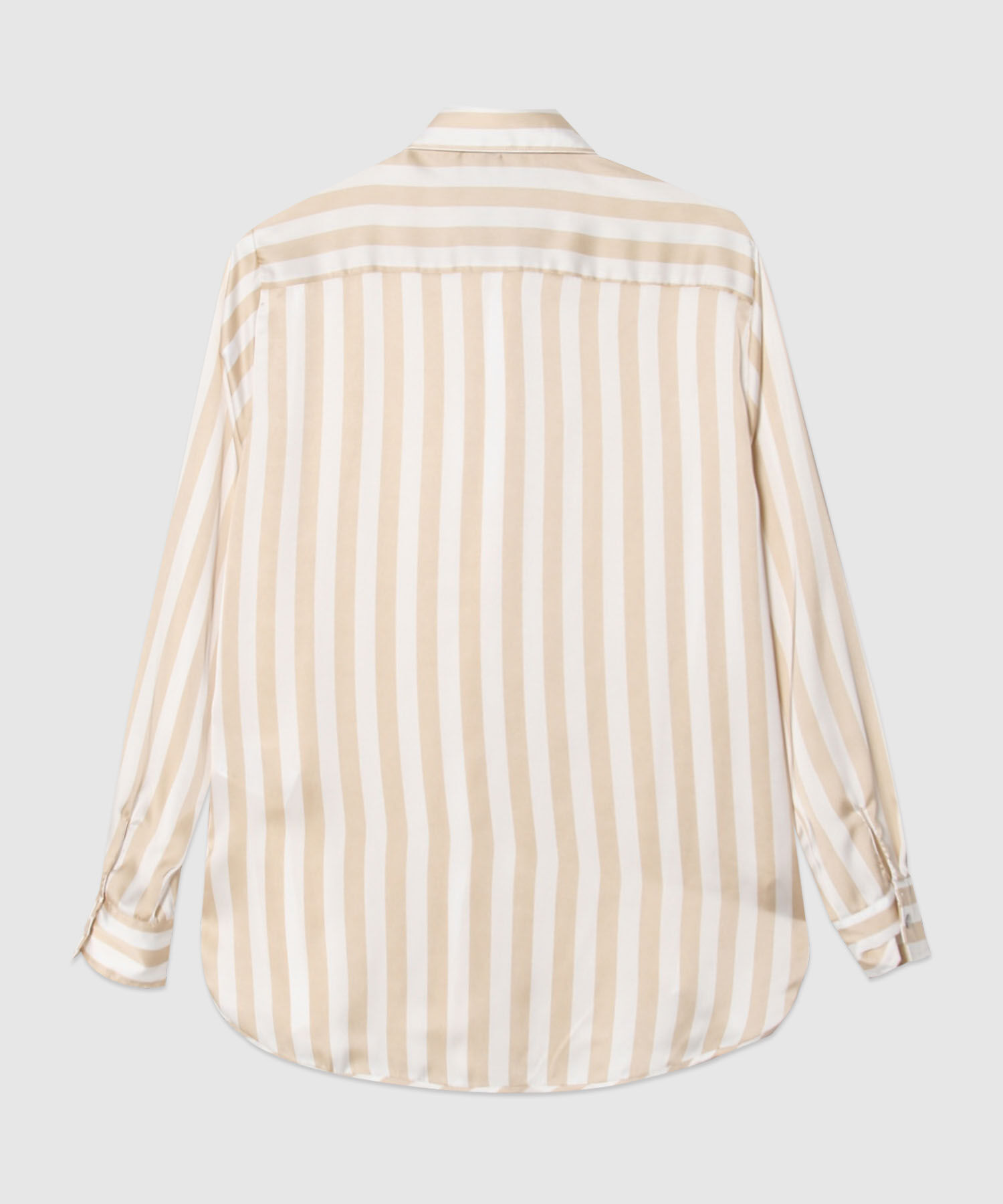 Camisa a Rayas en Satín