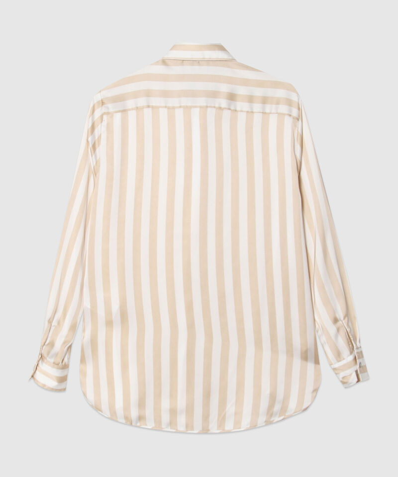 Camisa a Rayas en Satín