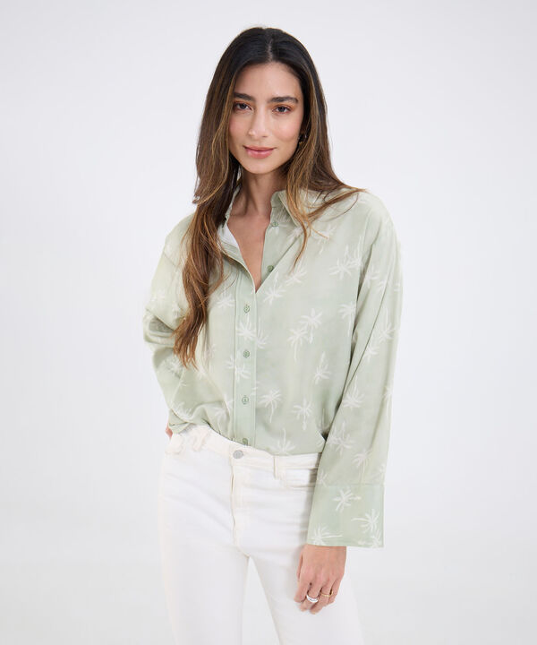 Camisa Estampada Manga Larga image number null