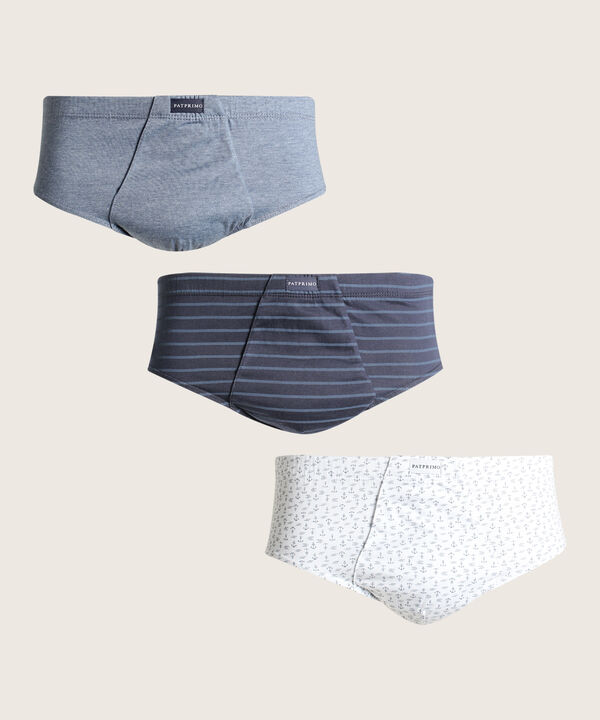 Pack X3 Calzoncillos Clasico Unicolor- Print Rayas- Mini Print