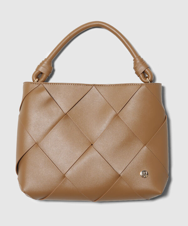 Bolso de Mano en Efecto Cuero image number null