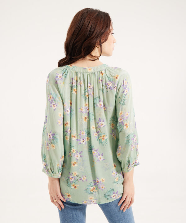 Blusa con Estampado Floral image number null