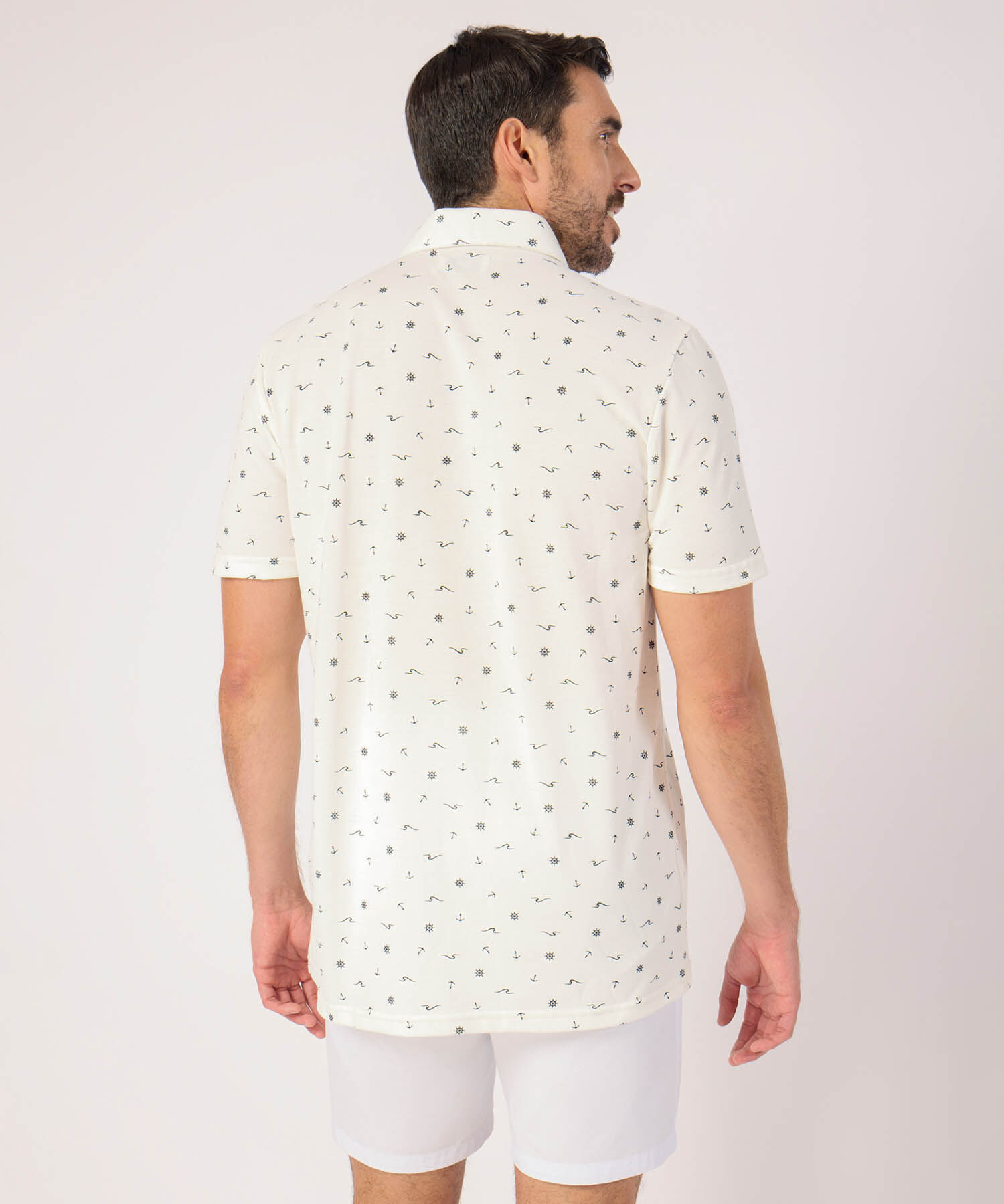 Polo Con Microestampado 