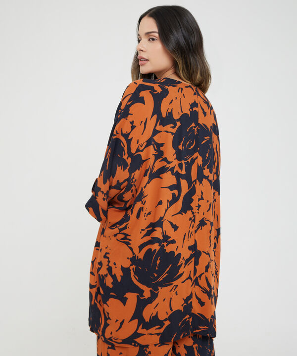 Kimono con Estampado Floral