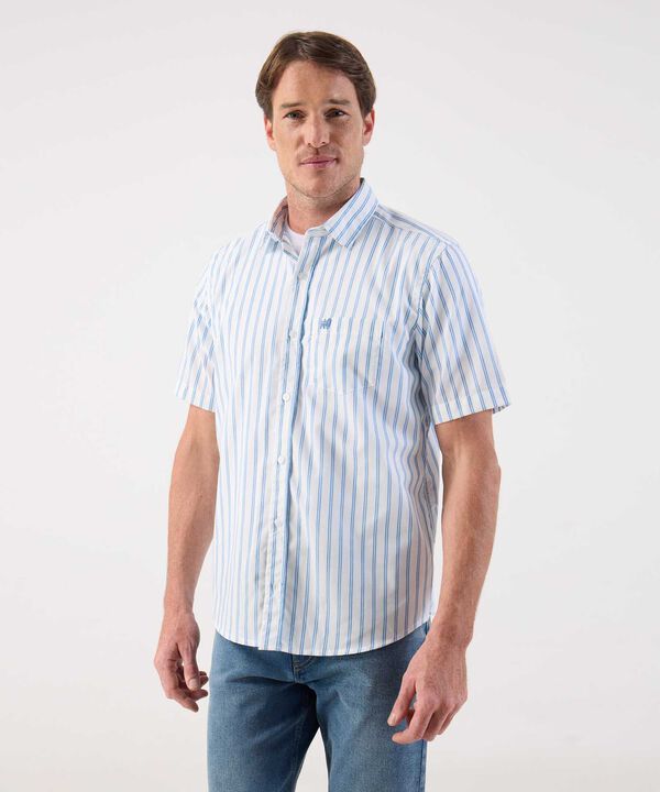 Camisa de Manga Corta Estampada para Hombre Casual image number null