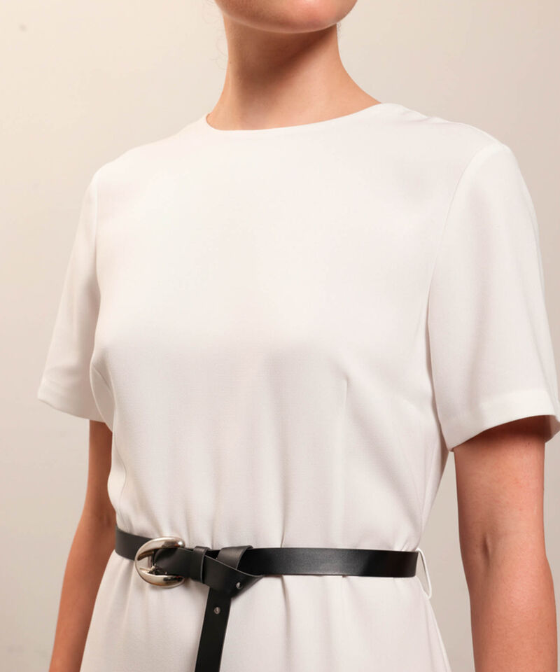 Vestido Midi De Corte Recto Para Mujer