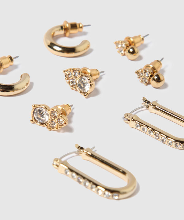 Aretes Set X 4 Pares De Aretes Ref. Kf232-0440 image number null