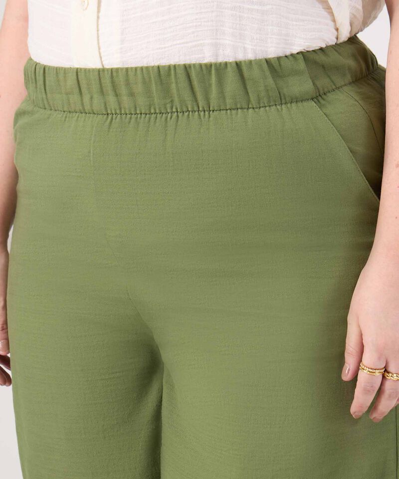 Bermuda Cintura El&aacute;stica Para Mujer Curvy
