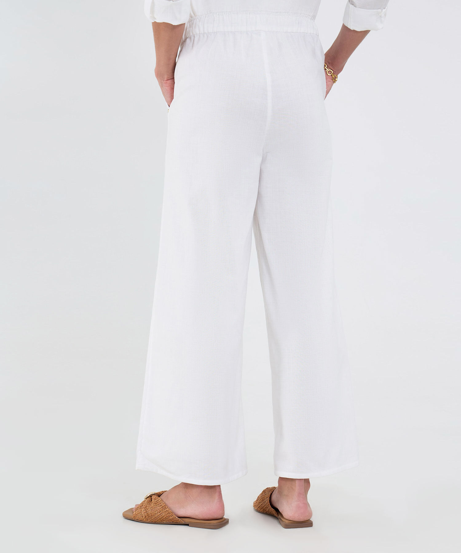 Pantalón En Efecto Lino