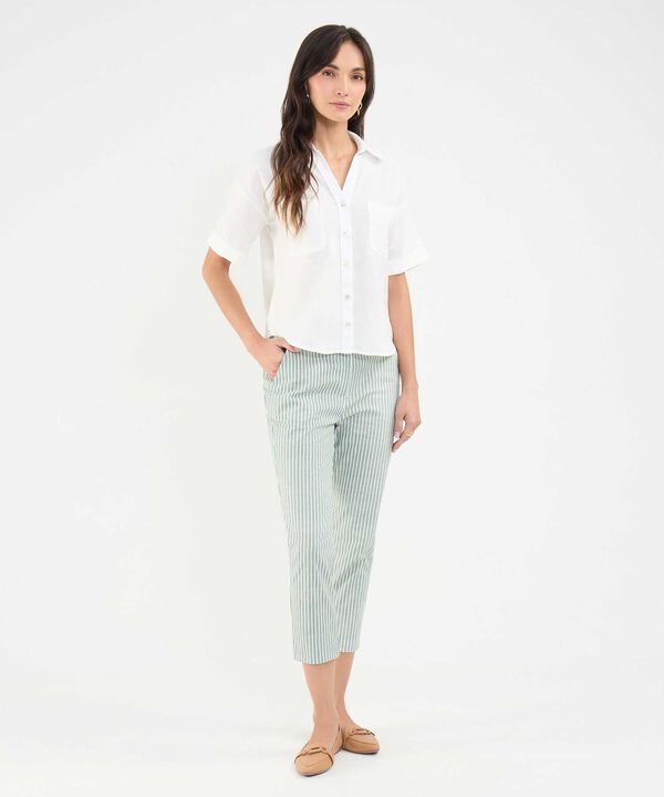 Camisa Resort en Efecto Lino image number null
