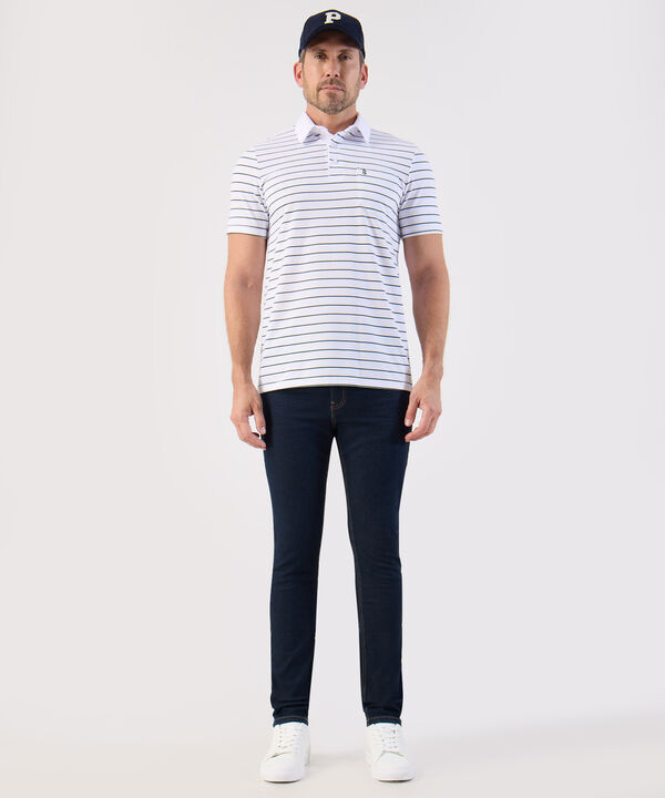 Jean Slim Fit Cl&aacute;sico Azul Oscuro Para Hombre image number null