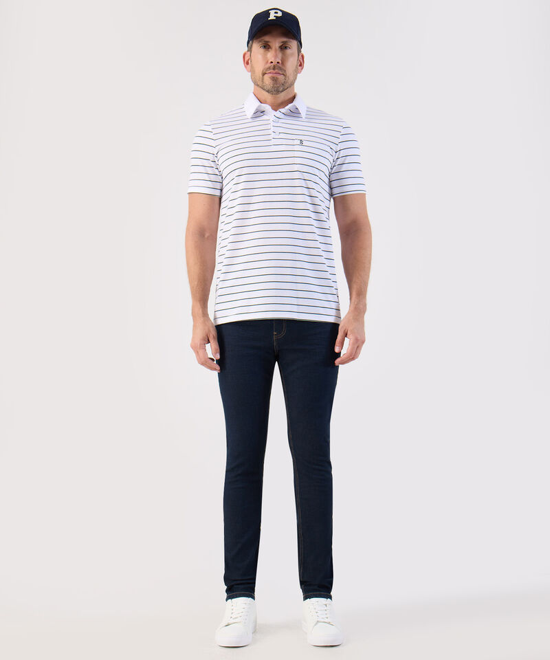 Jean Slim Fit Cl&aacute;sico Azul Oscuro Para Hombre