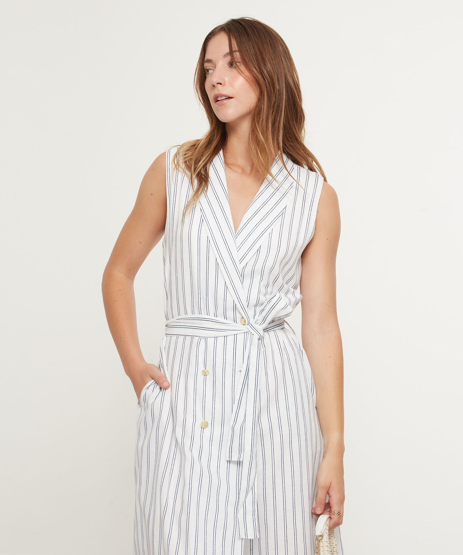 Vestido Con Botones