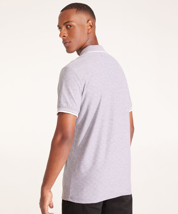 Polo Preteñida Texturizada, Cuello Y Puños Tejidos Con Bolsillo Y Silueta Regular Fit, Sunset Dust Línea Moda