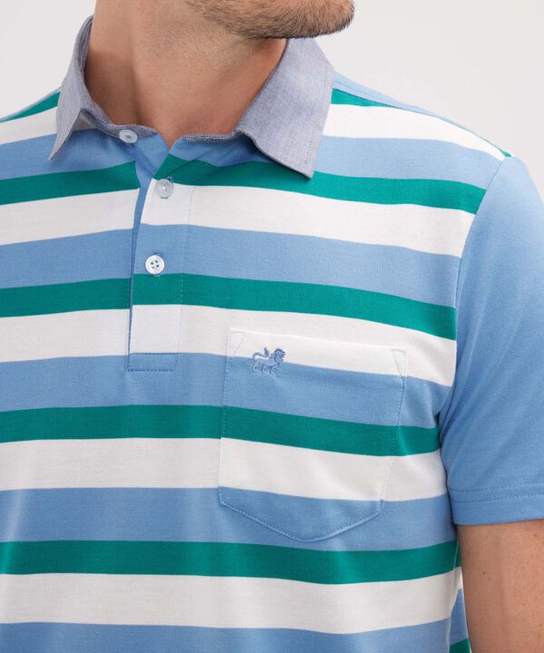 Polo Preteñida, Cuello Maquina Con Bolsillo image number null
