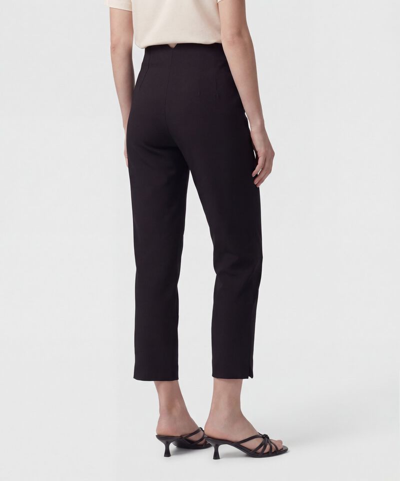 Pantal&oacute;n Unicolor De Tiro Alto Para Mujer