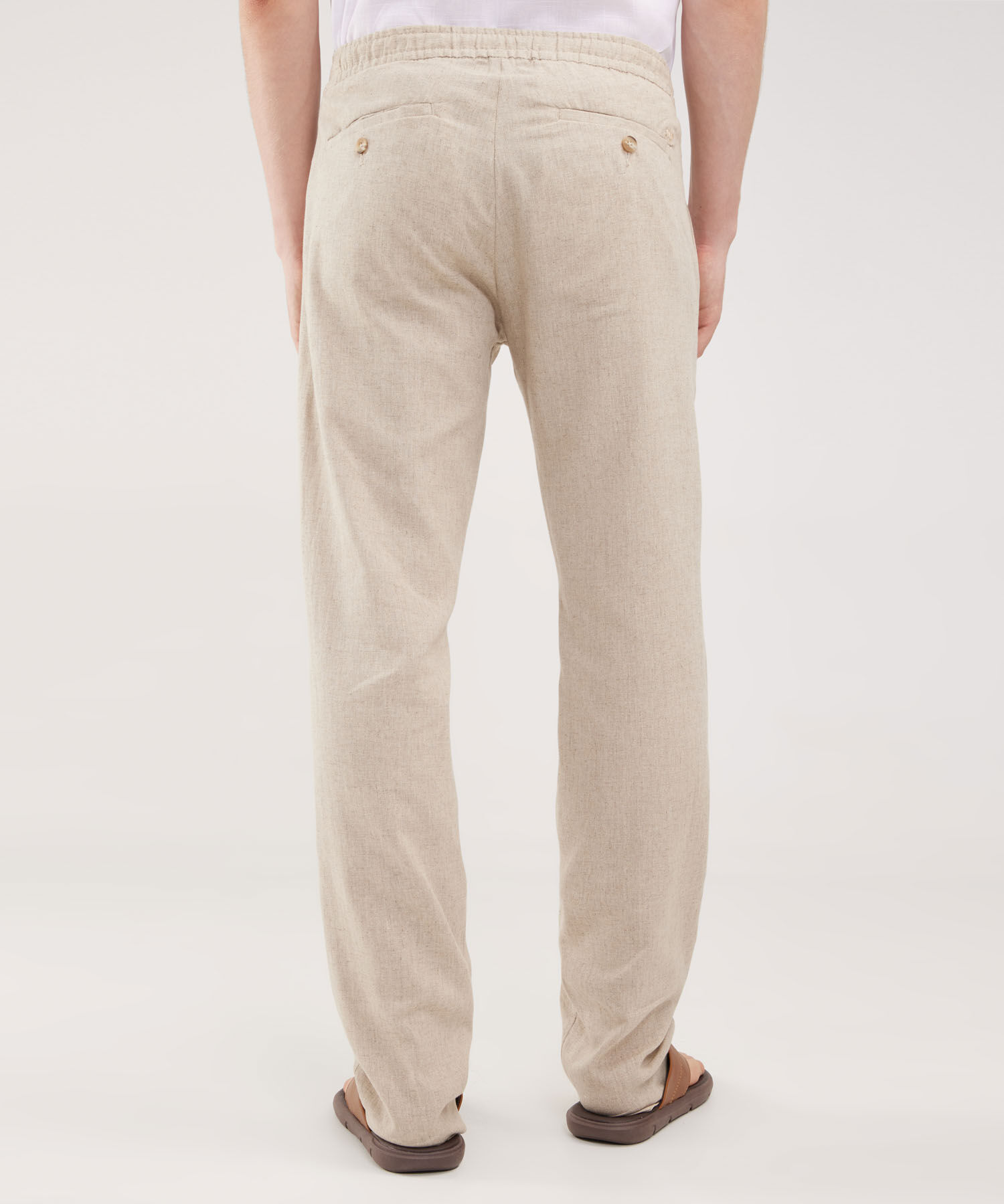 Pantalón Tipo Chino En Lino