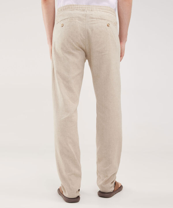 Pantalón Tipo Chino En Lino