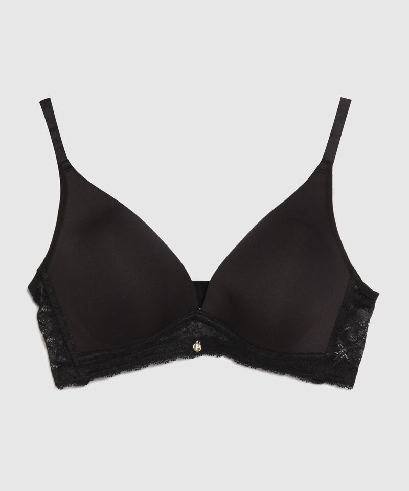 Brasier Con Copa Triangular Con Encaje En Base