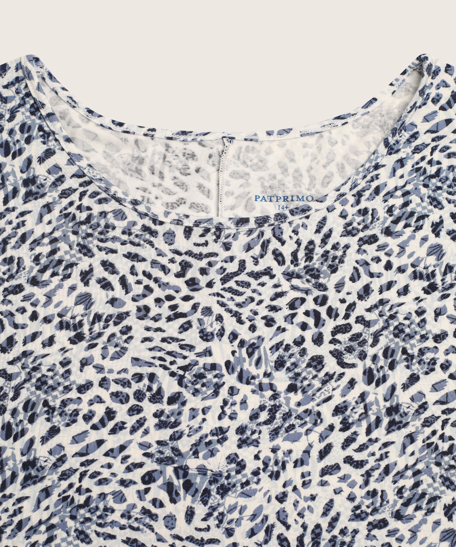 Camiseta Para Mujer Curvy Manga Corta Con Vuelo, AzulOscuro, hi-res