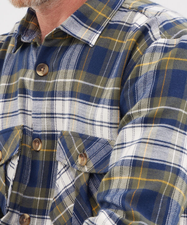 Camisa De Cuadros Con Bolsillos De Tapa image number null