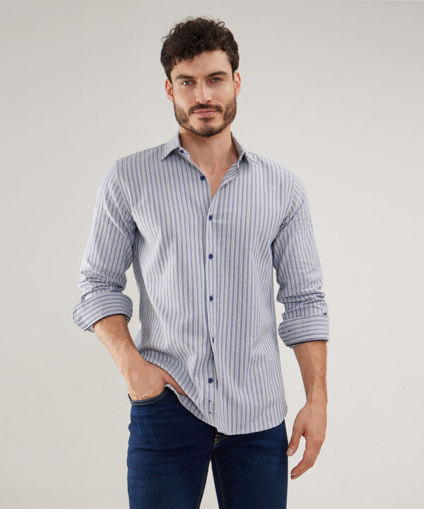 Camisa Manga Larga Preteñida , Cuello Formal Italiano image number null