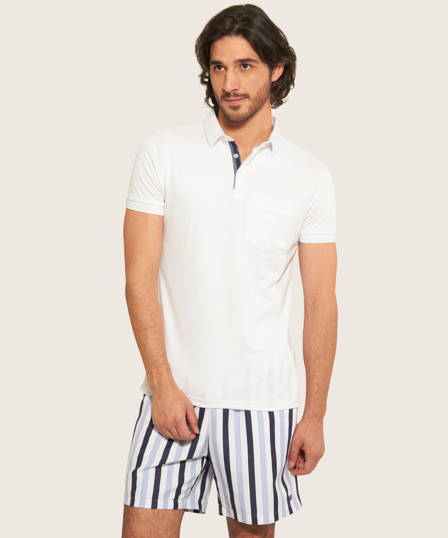 Bermuda Bañadora Estampada Tejido Plano