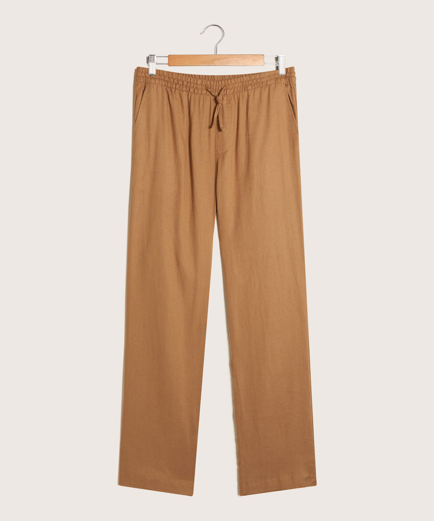 Pantalón Unicolor En Lino