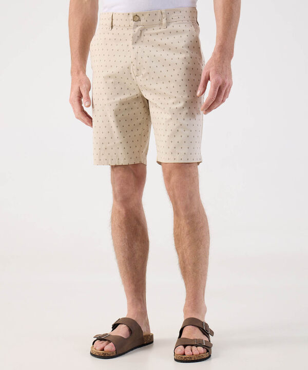 Bermuda Estampada Clásica de Verano Para Hombre image number null