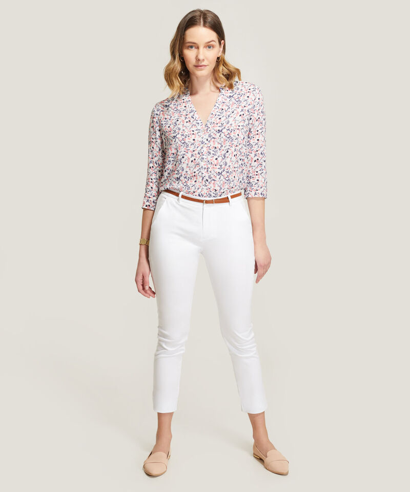 Pantalon Básico Bolsillo Diagonal 