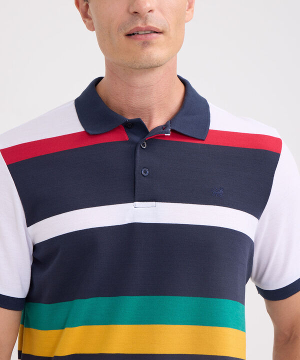 Polo Preteñida, Cuello Y Puños Tejidos